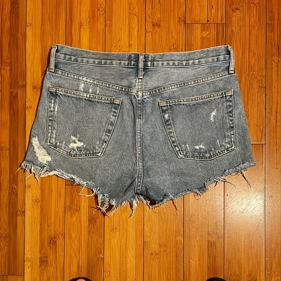 Agolde Parker Vintage Cut Off Distressed Jean Shorts Size 29 - Picture 4 of 15